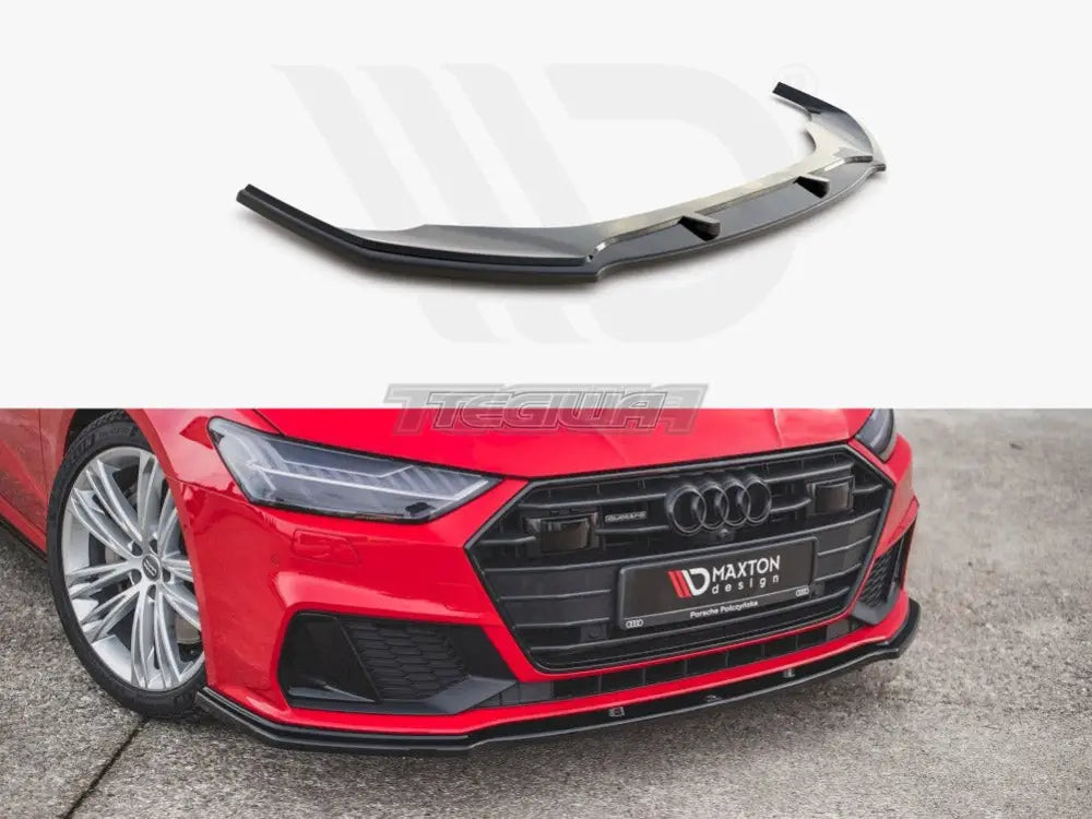 Maxton Design Front Splitter V.2 Audi A7 C8 S-line S7 C8 2017-