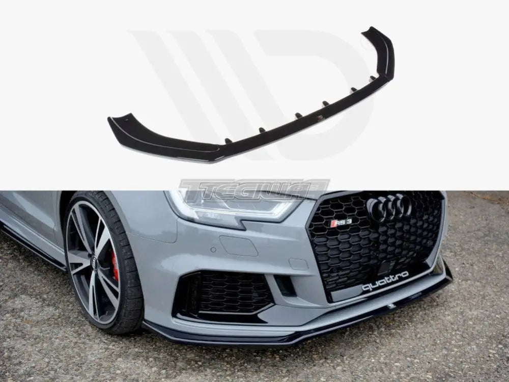 Maxton Design Front Splitter V.2 Audi RS3 8V Facelift Sedan 2017-20