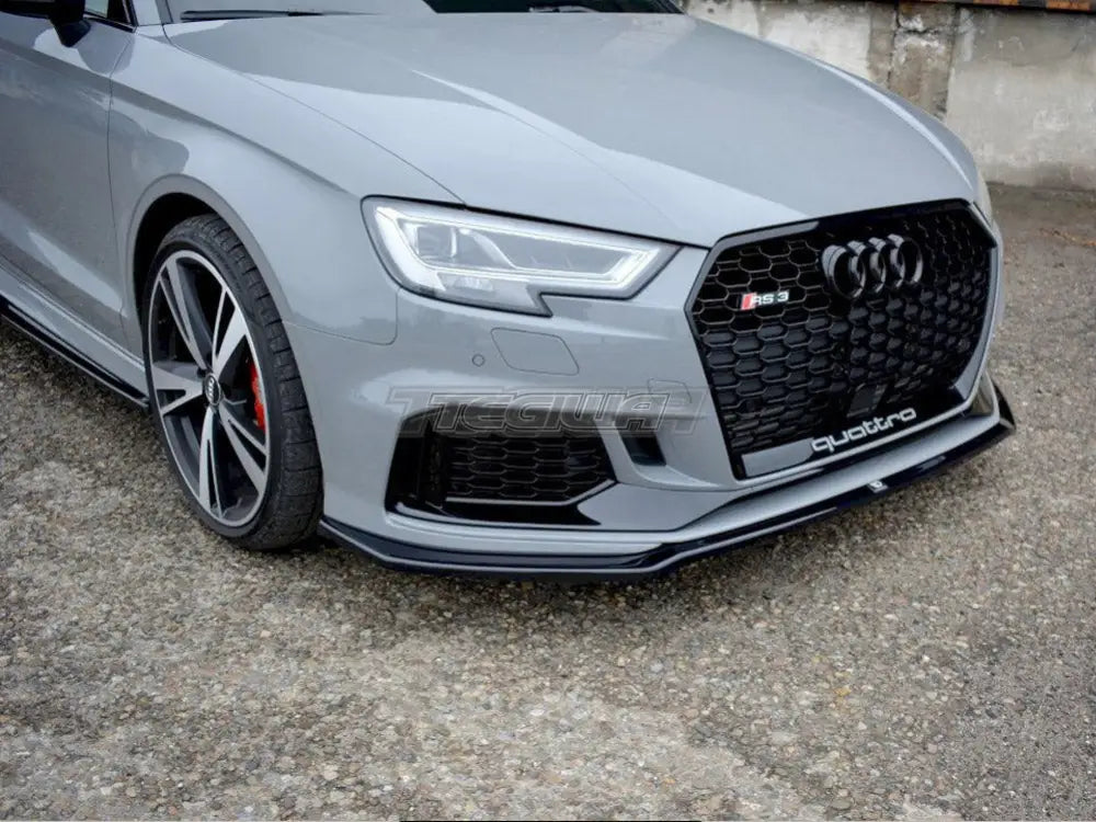 Maxton Design Front Splitter V.2 Audi RS3 8V Facelift Sedan 2017-20