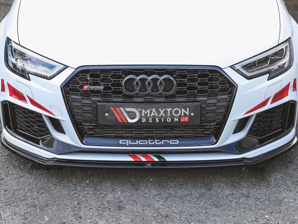 Maxton Design Front Splitter V.2 Audi RS3 8V Facelift Sportback 17-20