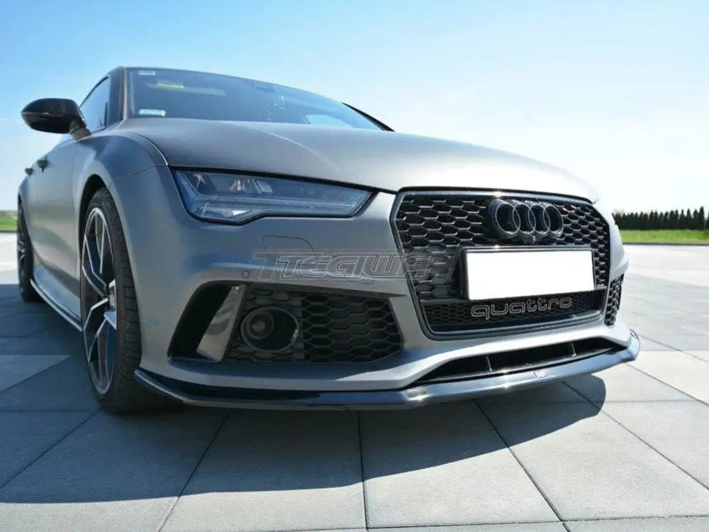 Maxton Design Front Splitter V.2 Audi RS7 C7 Facelift 14-17