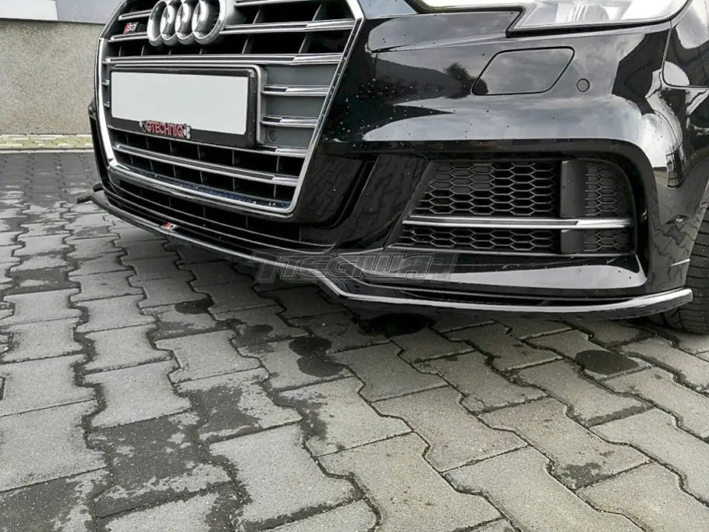 Maxton Design Front Splitter V.2 Audi S3 A3 S-line 8V Facelift Sedan 17-20