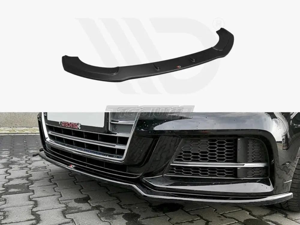 Maxton Design Front Splitter V.2 Audi S3 A3 S-line 8V Facelift Sedan 17-20