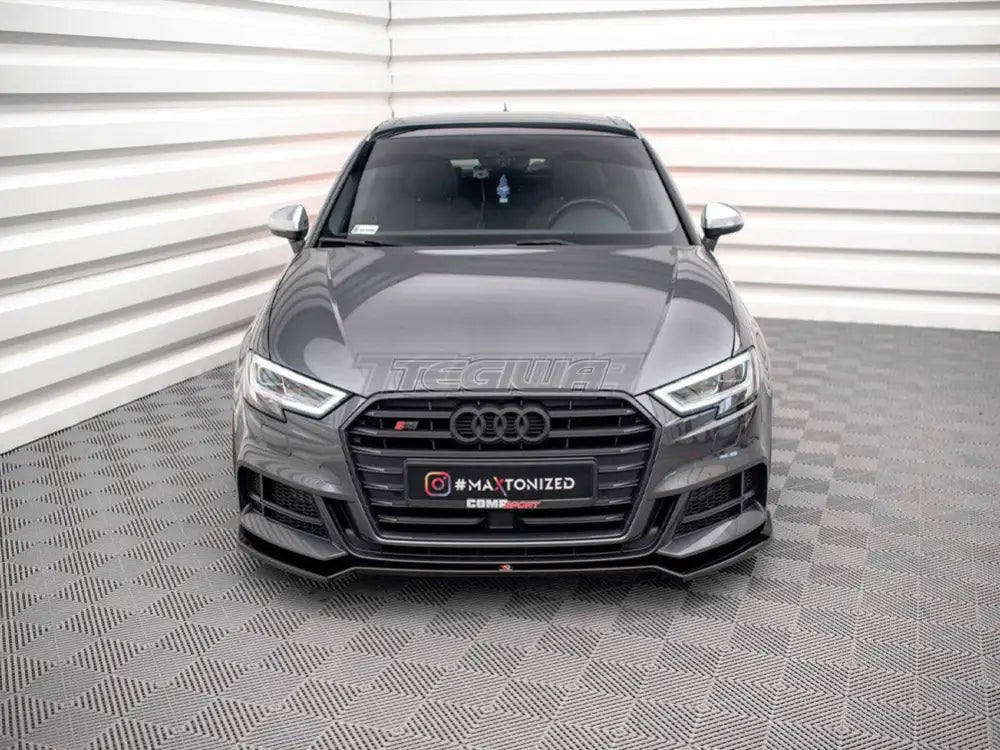 Maxton Design Front Splitter V.2 Audi S3 Sportback 8V Facelift