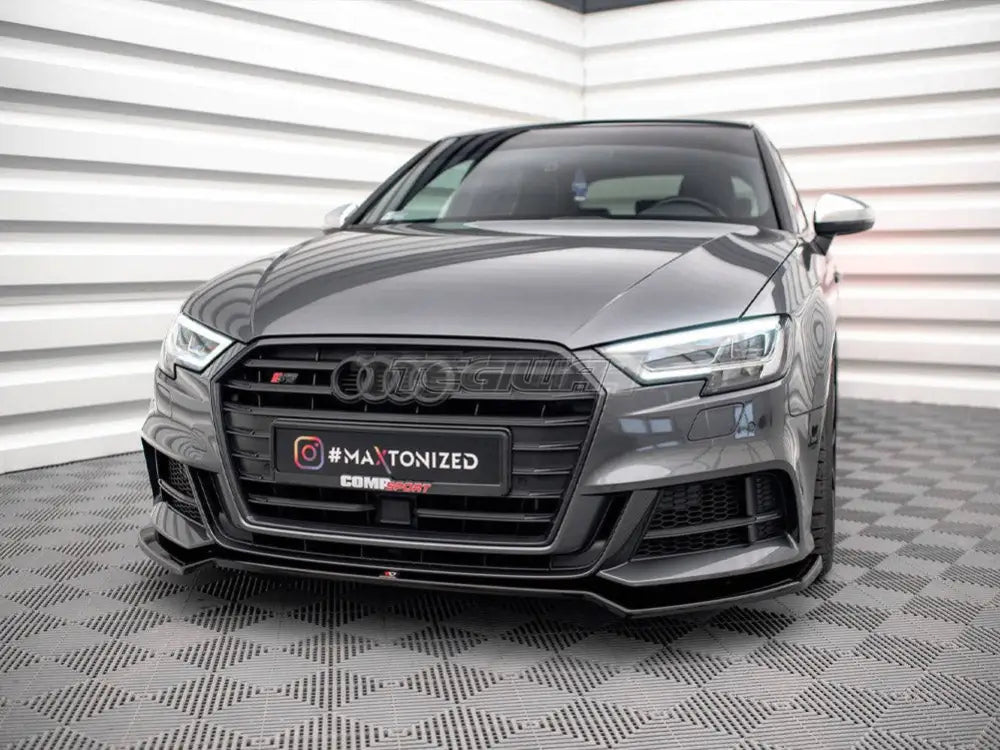 Maxton Design Front Splitter V.2 Audi S3 Sportback 8V Facelift