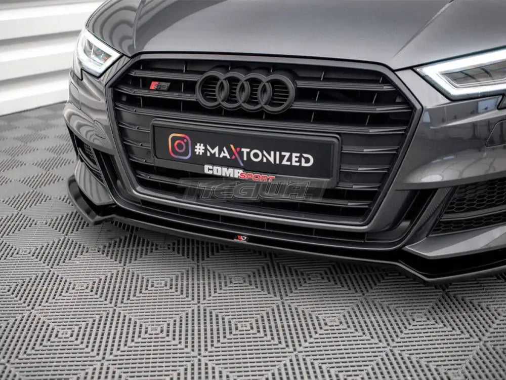 Maxton Design Front Splitter V.2 Audi S3 Sportback 8V Facelift