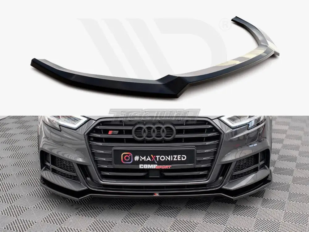 Maxton Design Front Splitter V.2 Audi S3 Sportback 8V Facelift