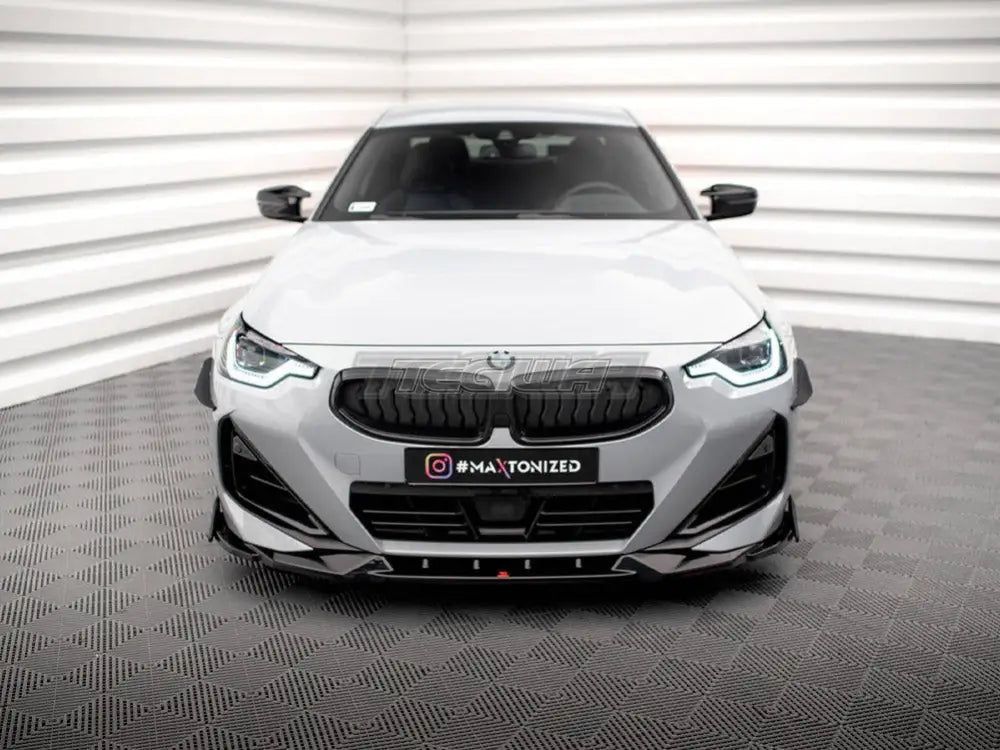 Maxton Design Front Splitter V.2 + Flaps BMW 2-Series Coupe M-Pack M240i G42