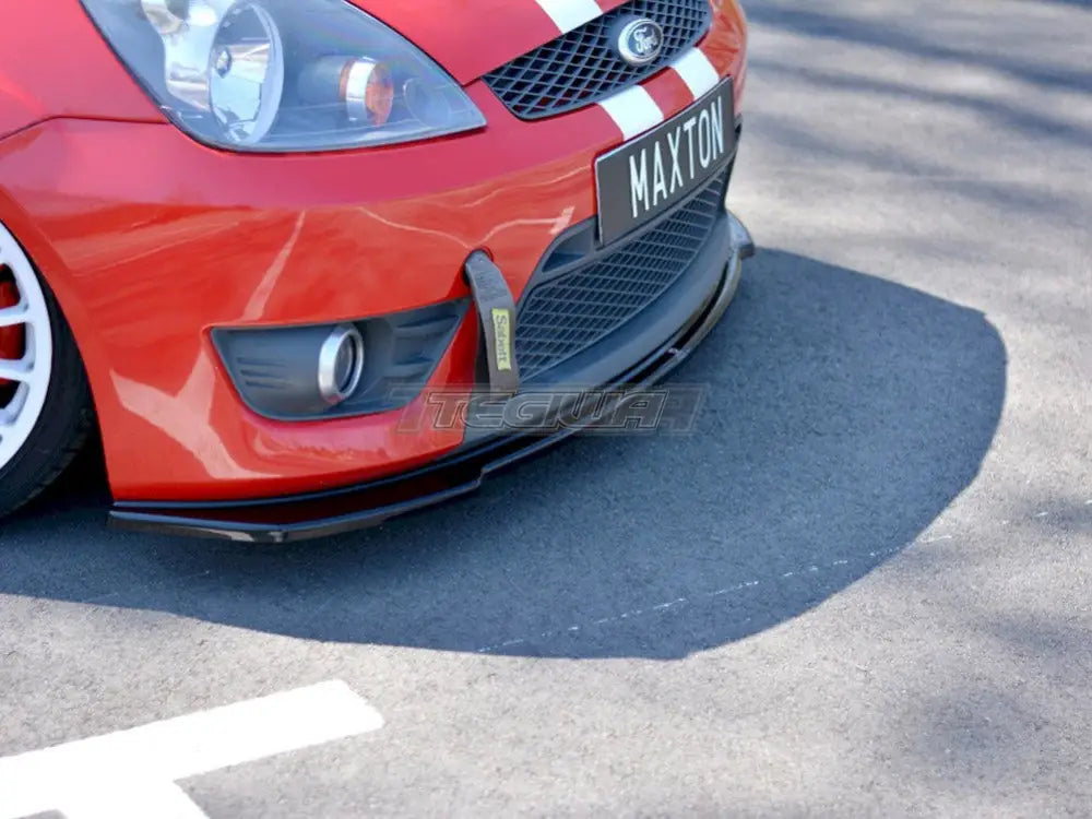 Maxton Design Front Splitter V.2 Ford Fiesta MK 6 St zetec S 09-07