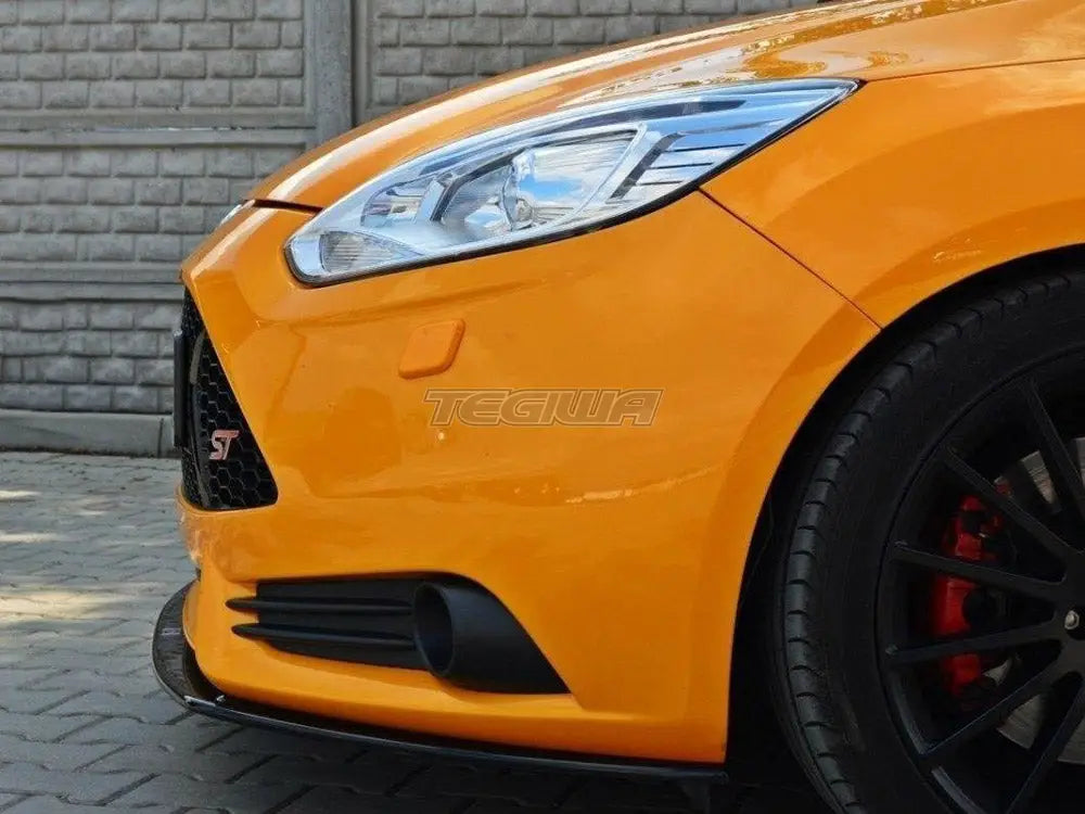 Maxton Design Front Splitter V.2 Ford Focus MK3 ST Preface Model