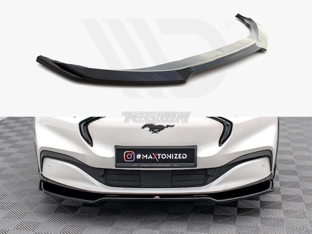 Maxton Design Front Splitter V.2 Ford Mustang Mach-e MK1