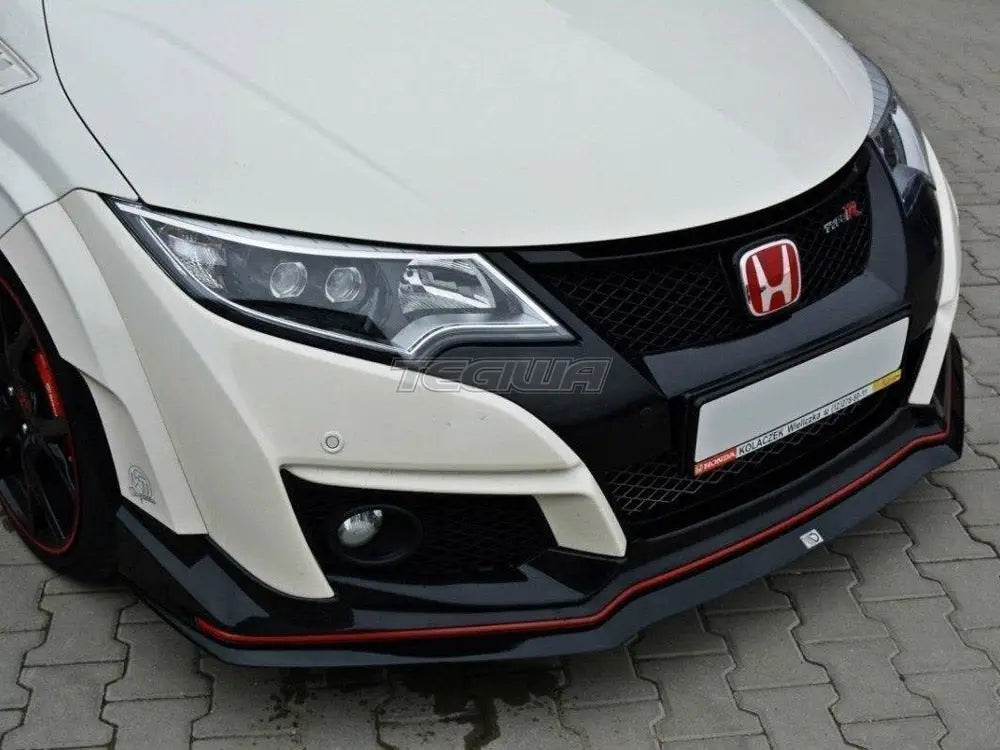 Maxton Design Front Splitter V.2 Honda Civic IX Type R 15-17