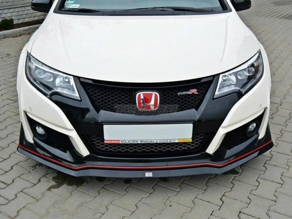 Maxton Design Front Splitter V.2 Honda Civic IX Type R 15-17