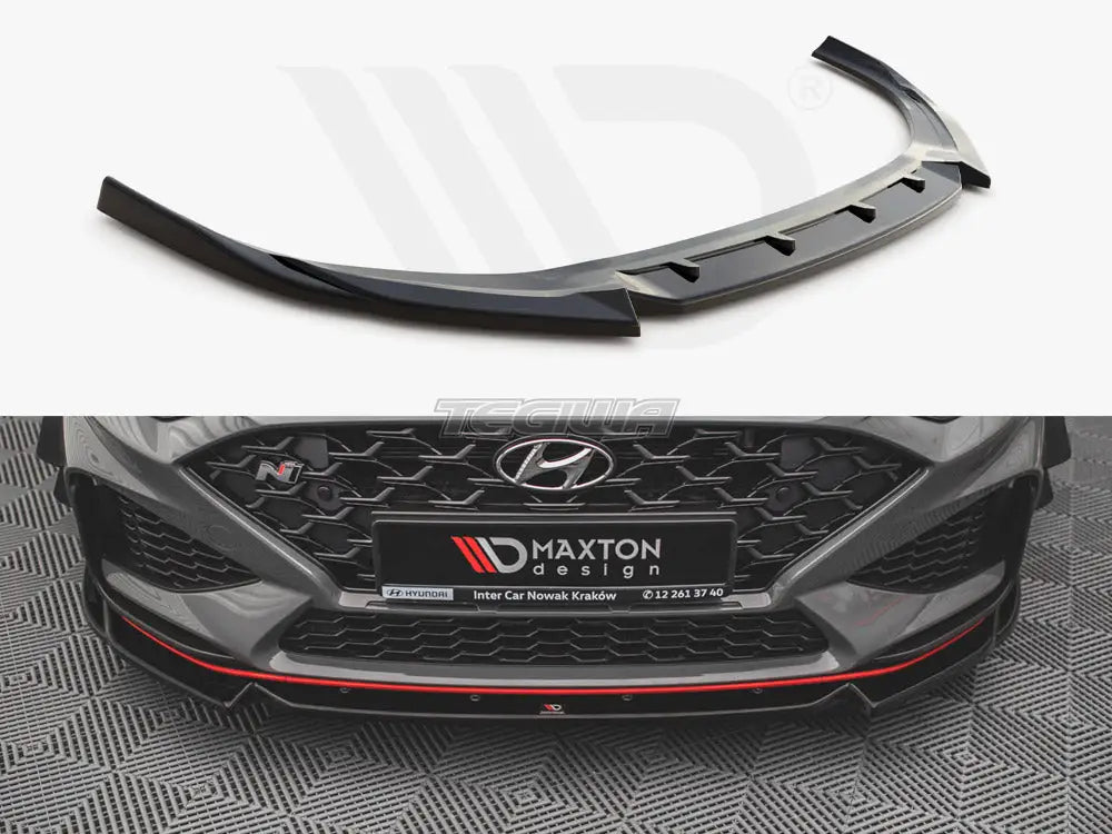 Maxton Design Front Splitter V.2 Hyundai I30 N Hatchback fastback MK3 Facelift 2020-