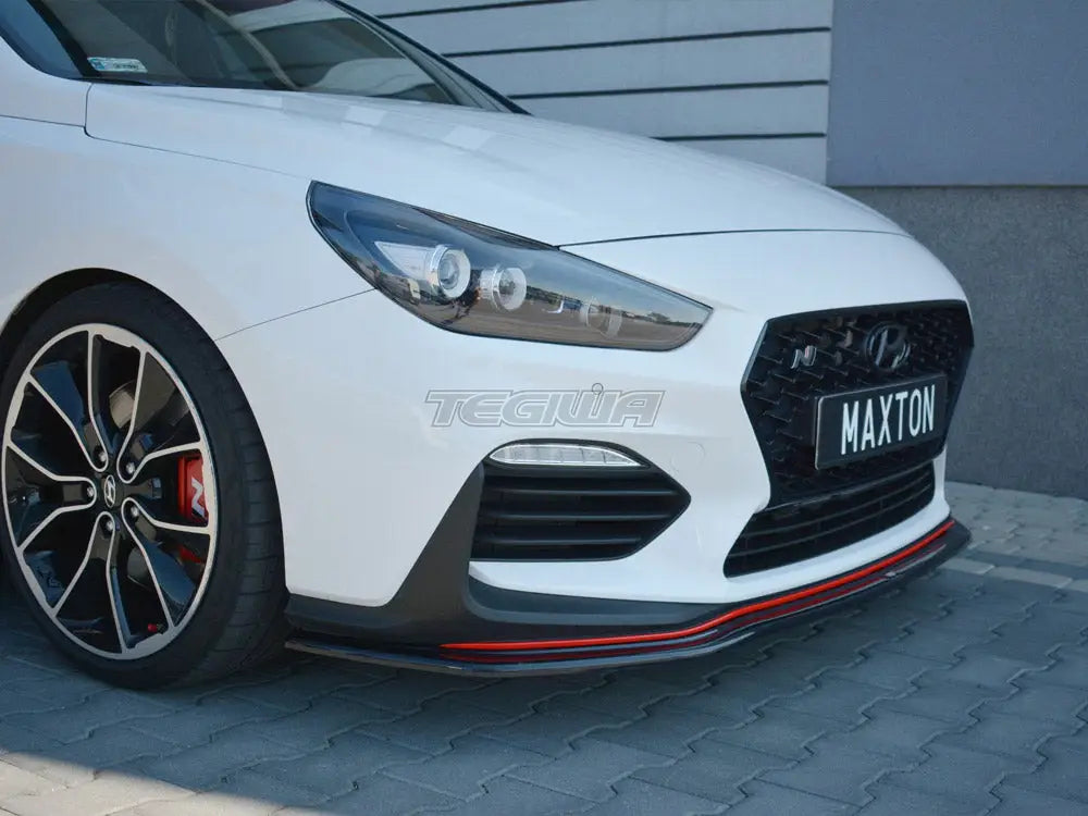 Maxton Design Front Splitter V.2 Hyundai I30 N MK3 Hatchback Fastback 2017-