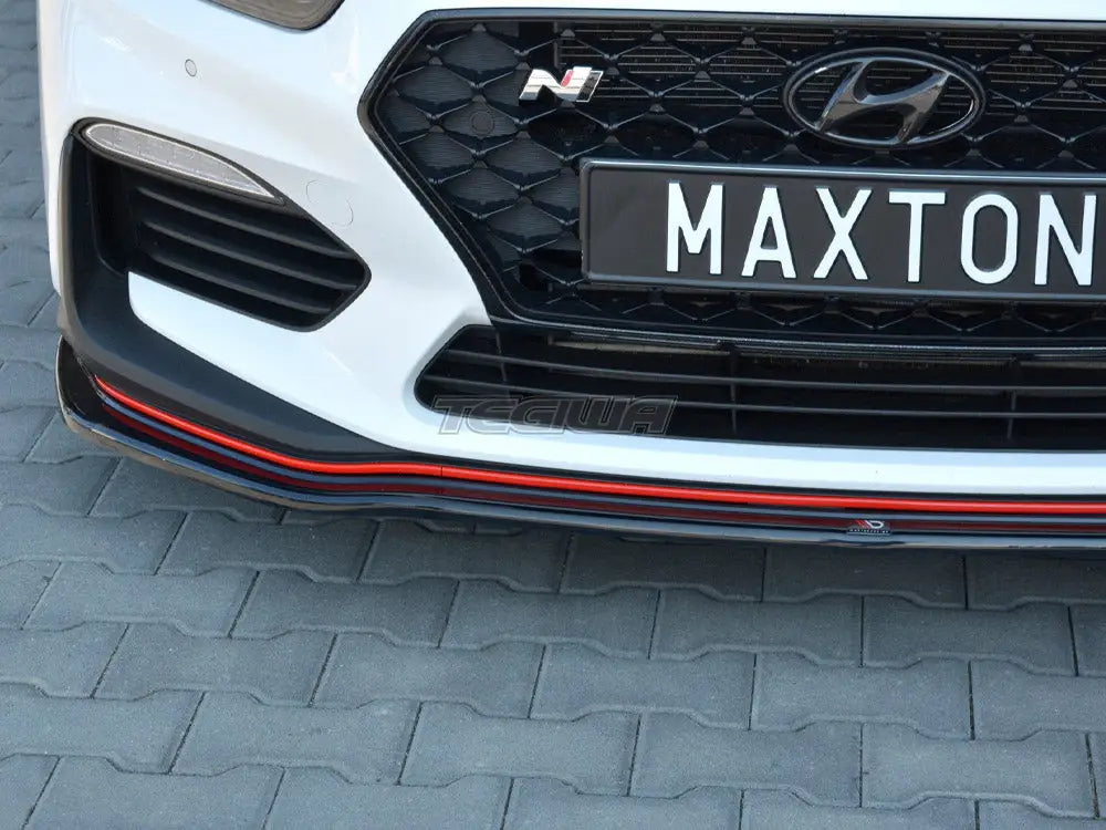 Maxton Design Front Splitter V.2 Hyundai I30 N MK3 Hatchback Fastback 2017-