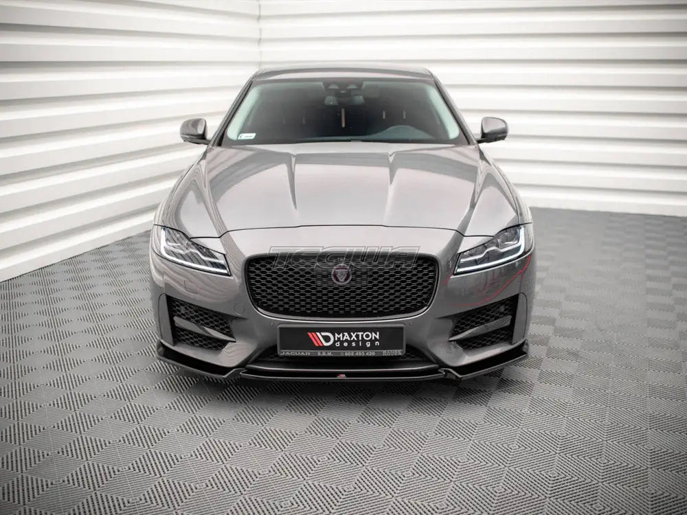 Maxton Design Front Splitter V.2 Jaguar XF R-sport MK2 15-20