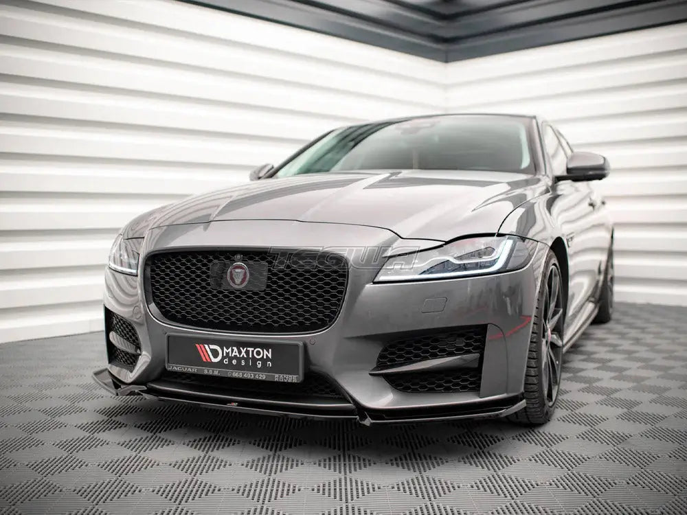 Maxton Design Front Splitter V.2 Jaguar XF R-sport MK2 15-20