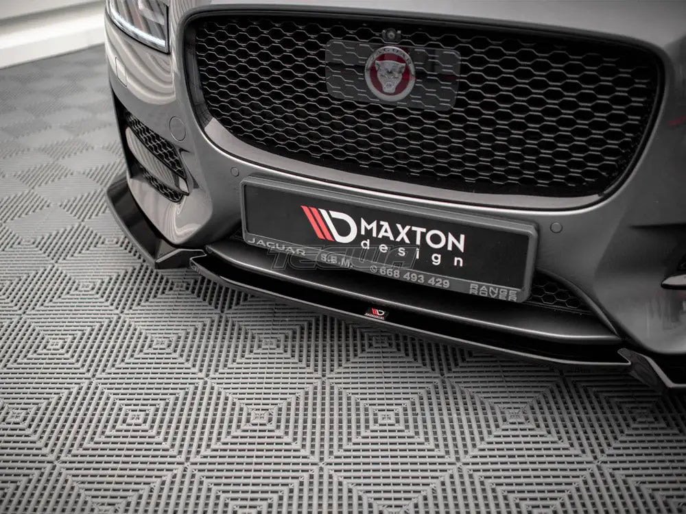 Maxton Design Front Splitter V.2 Jaguar XF R-sport MK2 15-20