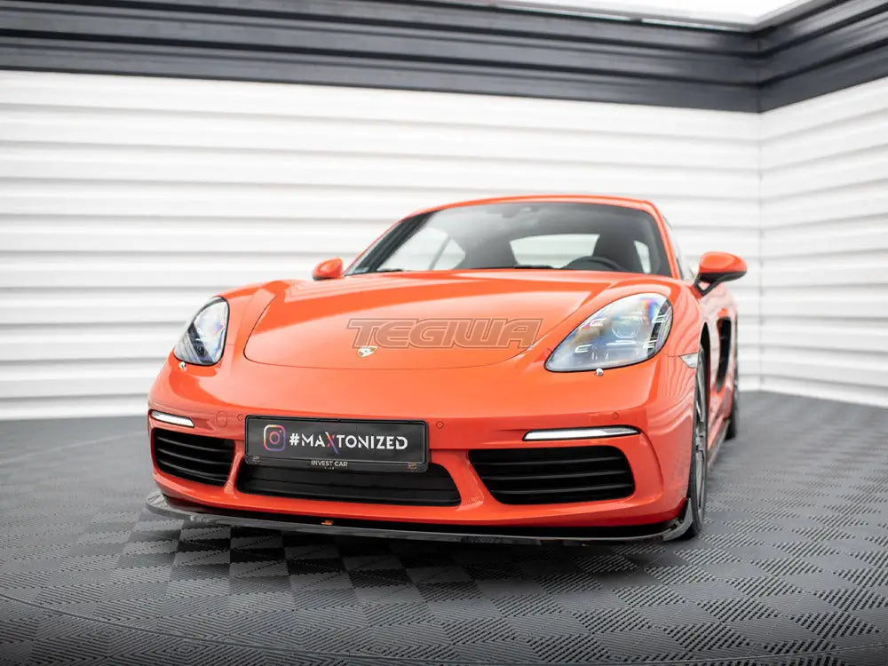 Maxton Design Front Splitter V.2 Porsche 718 Cayman 982c