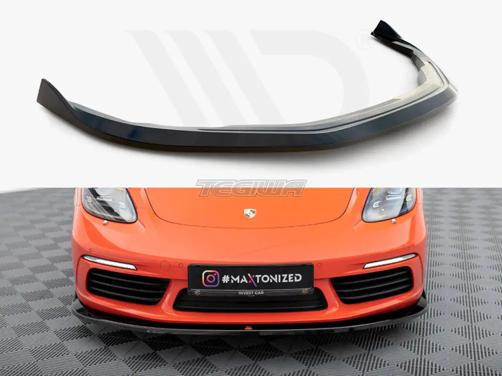 Maxton Design Front Splitter V.2 Porsche 718 Cayman 982c