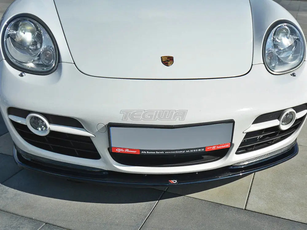 Maxton Design Front Splitter V.2 Porsche Cayman S 987C 2006-09