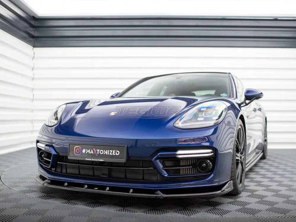 Maxton Design Front Splitter V.2 Porsche Panamera E-Hybrid 971 Facelift