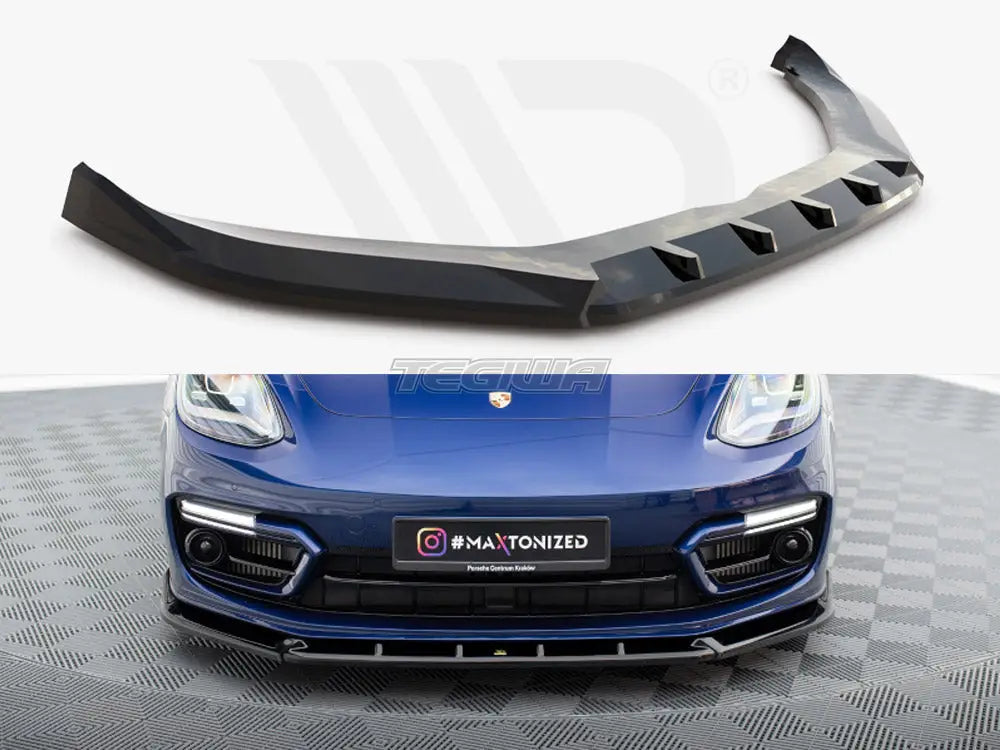 Maxton Design Front Splitter V.2 Porsche Panamera E-Hybrid 971 Facelift