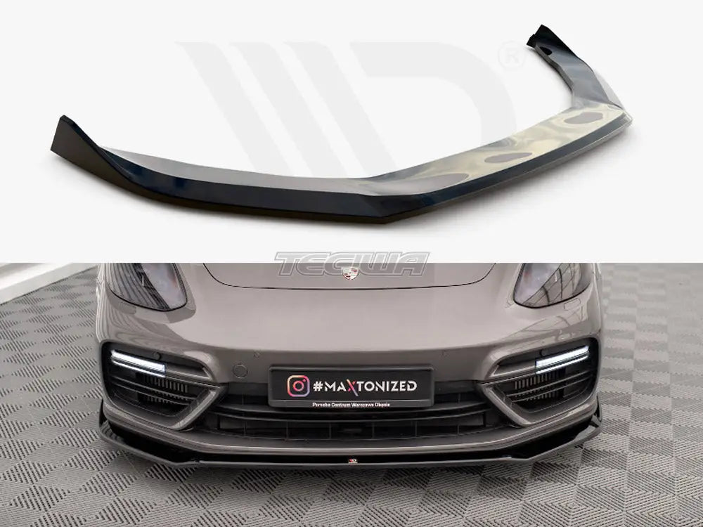 Maxton Design Front Splitter V.2 Porsche Panamera E-Hybrid 971