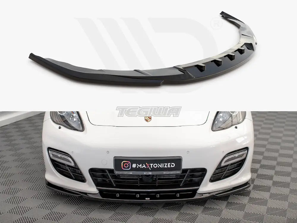 Maxton Design Front Splitter V.2 Porsche Panamera Turbo Sport Design Package 970