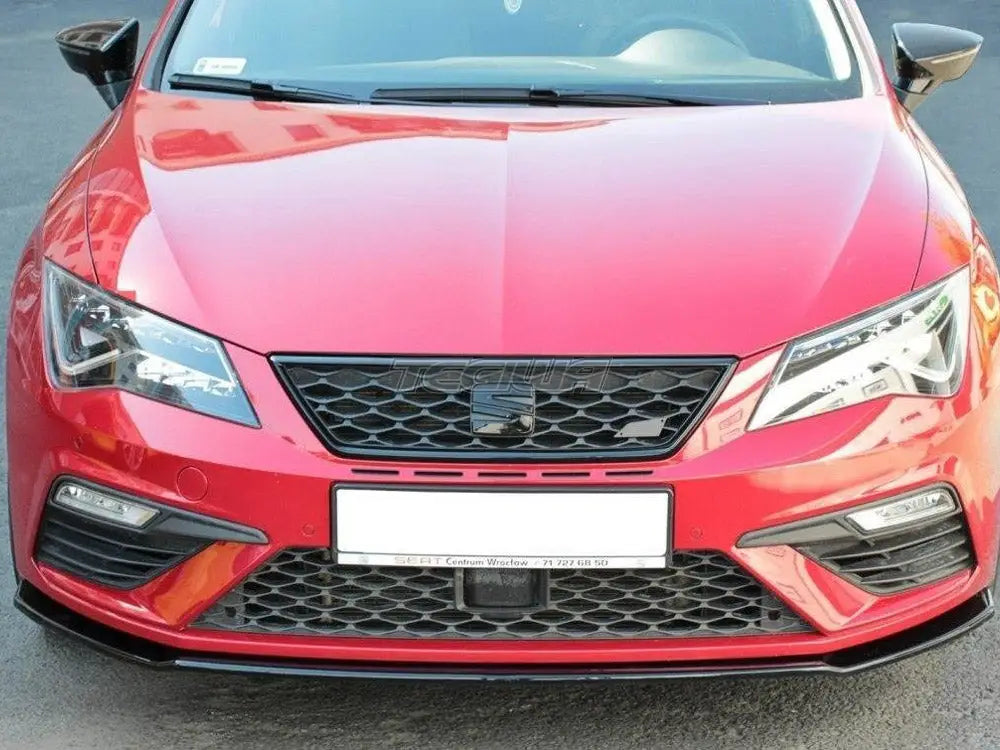 Maxton Design Front Splitter V.2 Seat Leon MK 3.5 Cupra fr 17-19