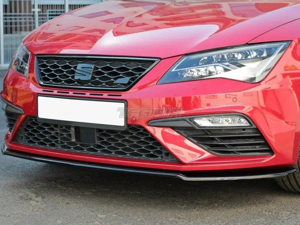 Maxton Design Front Splitter V.2 Seat Leon MK 3.5 Cupra fr 17-19