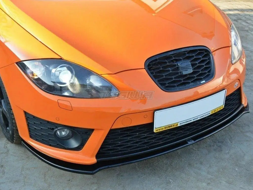 Maxton Design Front Splitter V.2 Seat Leon MK2 Cupra FR Facelift