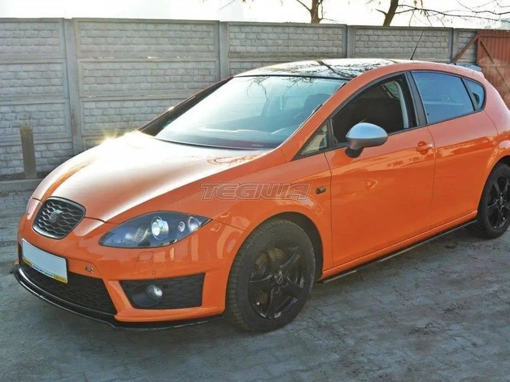 Maxton Design Front Splitter V.2 Seat Leon MK2 Cupra FR Facelift