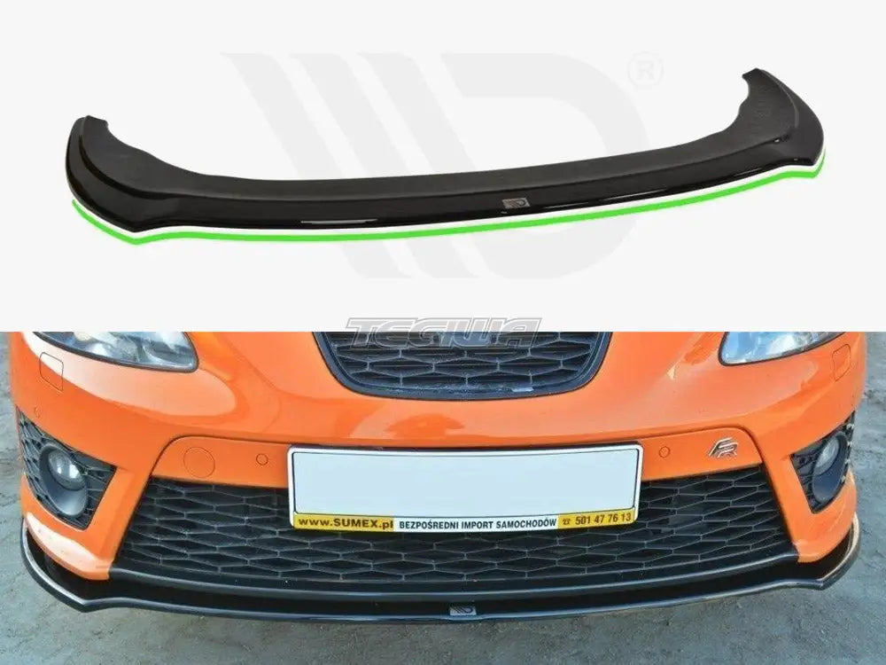 Maxton Design Front Splitter V.2 Seat Leon MK2 Cupra FR Facelift