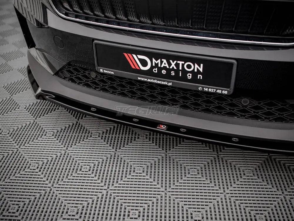 Maxton Design Front Splitter V.2 Skoda Enyaq IV 2020-