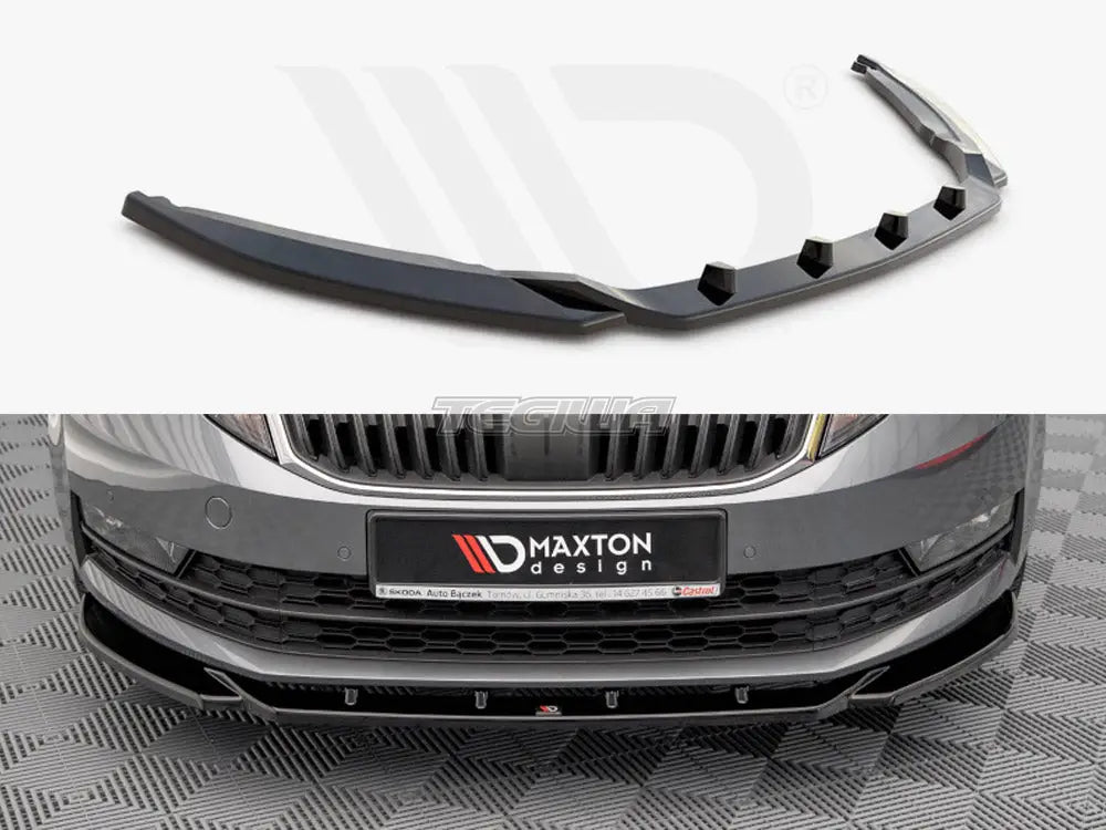 Maxton Design Front Splitter V.2 Skoda Octavia MK3 Facelift 13-20