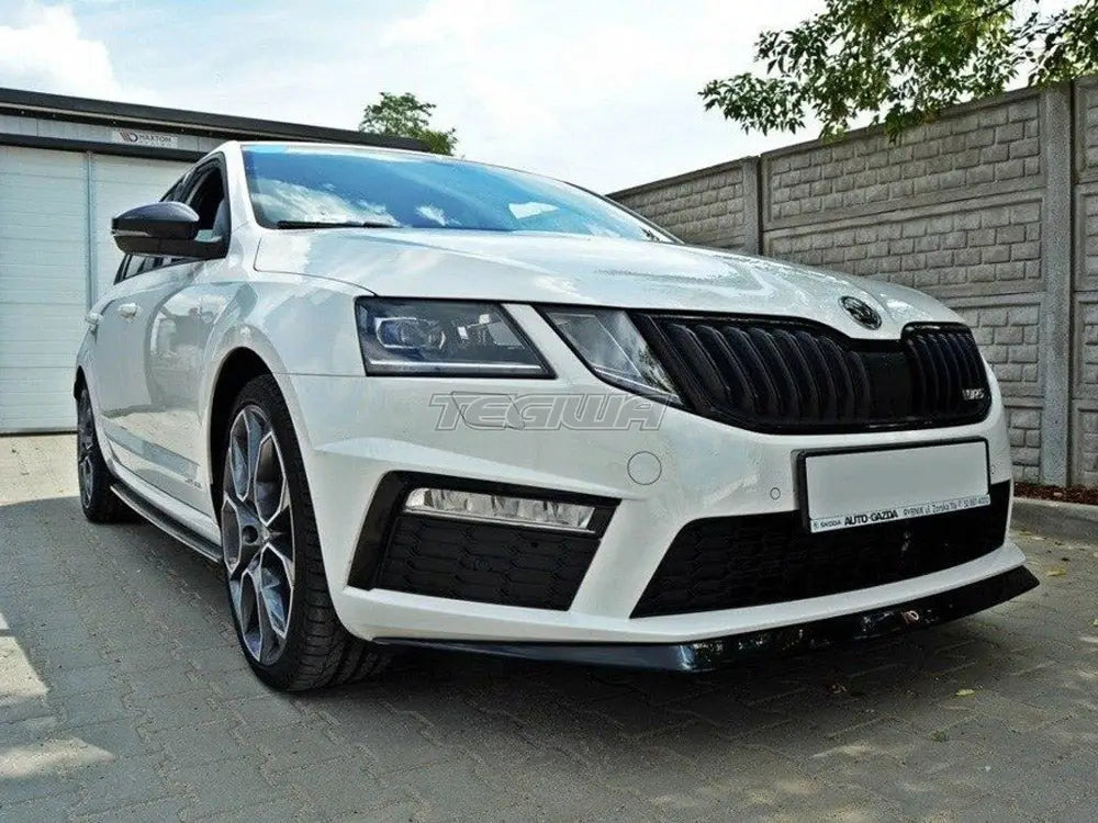 Maxton Design Front Splitter V.2 Skoda Octavia MK3 VRS 01-16