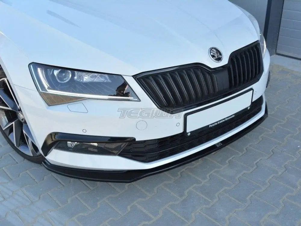 Maxton Design Front Splitter V.2 Skoda Superb III