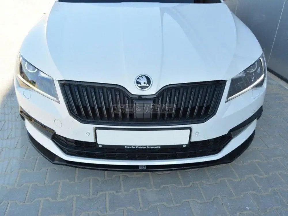 Maxton Design Front Splitter V.2 Skoda Superb III