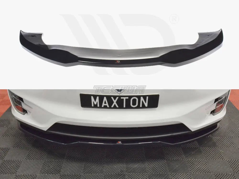 Maxton Design Front Splitter V.2 Tesla Model X 2015-