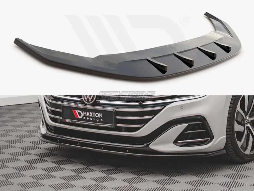 Maxton Design Front Splitter V.2 Volkswagen Arteon R-line Facelift 2020-