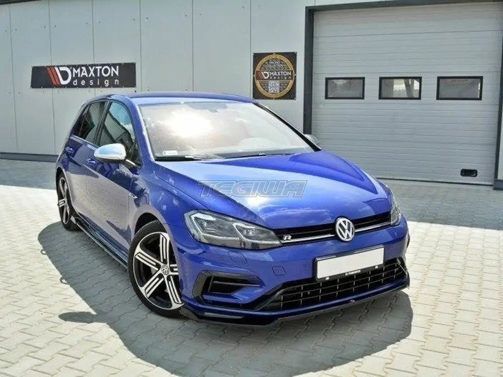 Maxton Design Front Splitter V.2 Volkswagen Golf R 7.5 2017-19