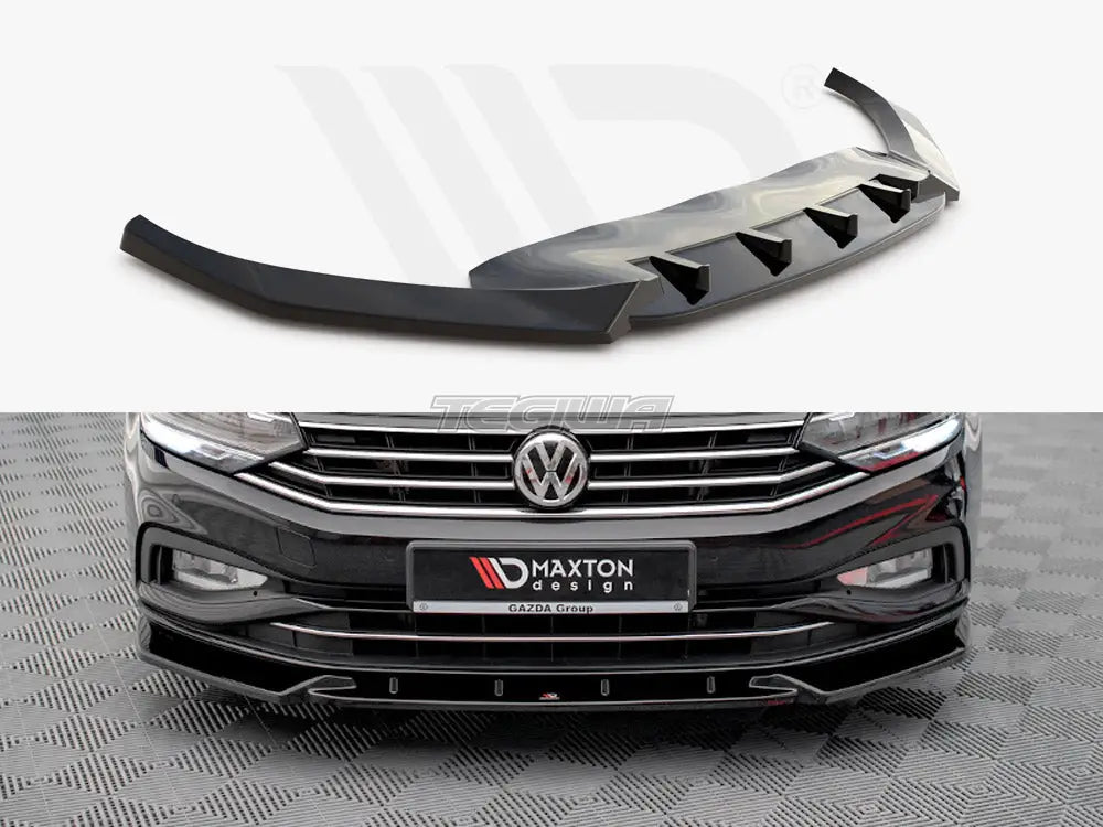 Maxton Design Front Splitter V.2 Volkswagen Passat B8 Facelift 2019-