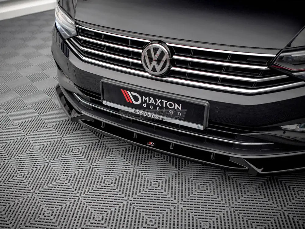 Maxton Design Front Splitter V.2 Volkswagen Passat B8 Facelift 2019-