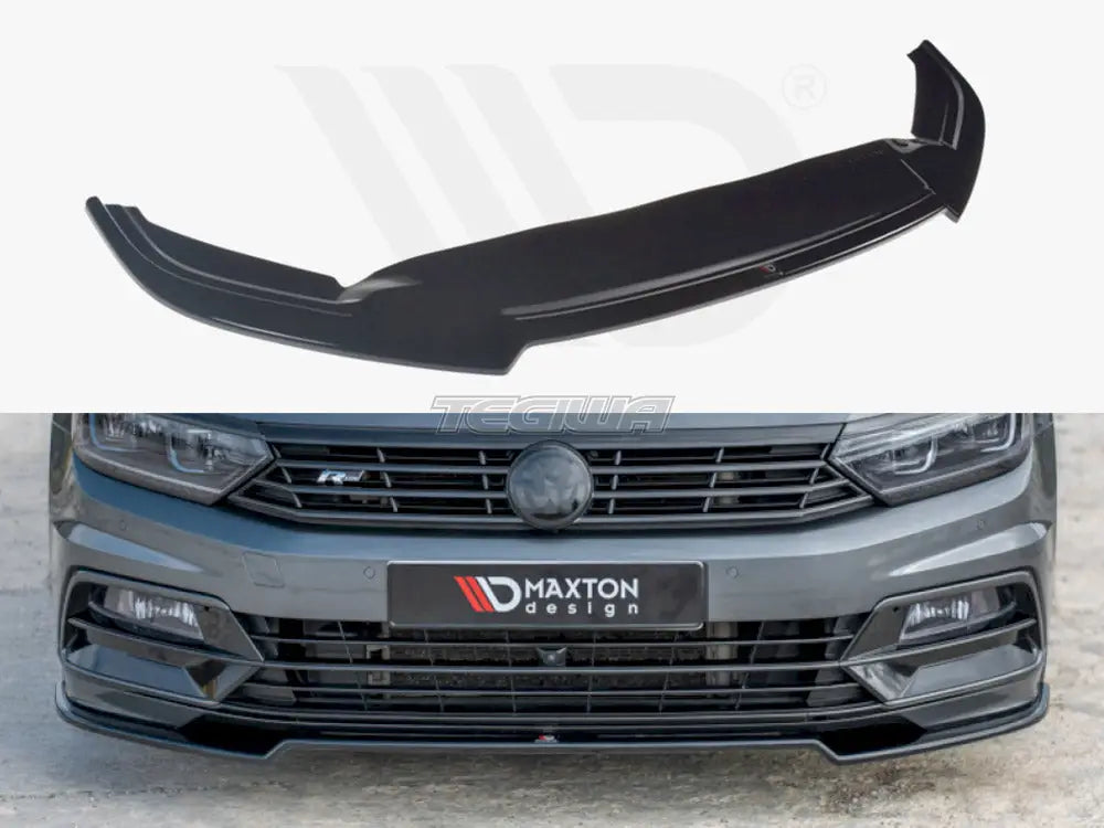 Maxton Design Front Splitter V.2 Volkswagen Passat R-line B8 2015-19