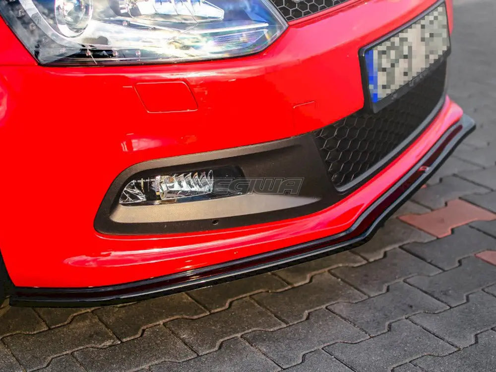 Maxton Design Front Splitter V.2 Volkswagen Polo MK5 GTI 6R Pre-facelift 09-14