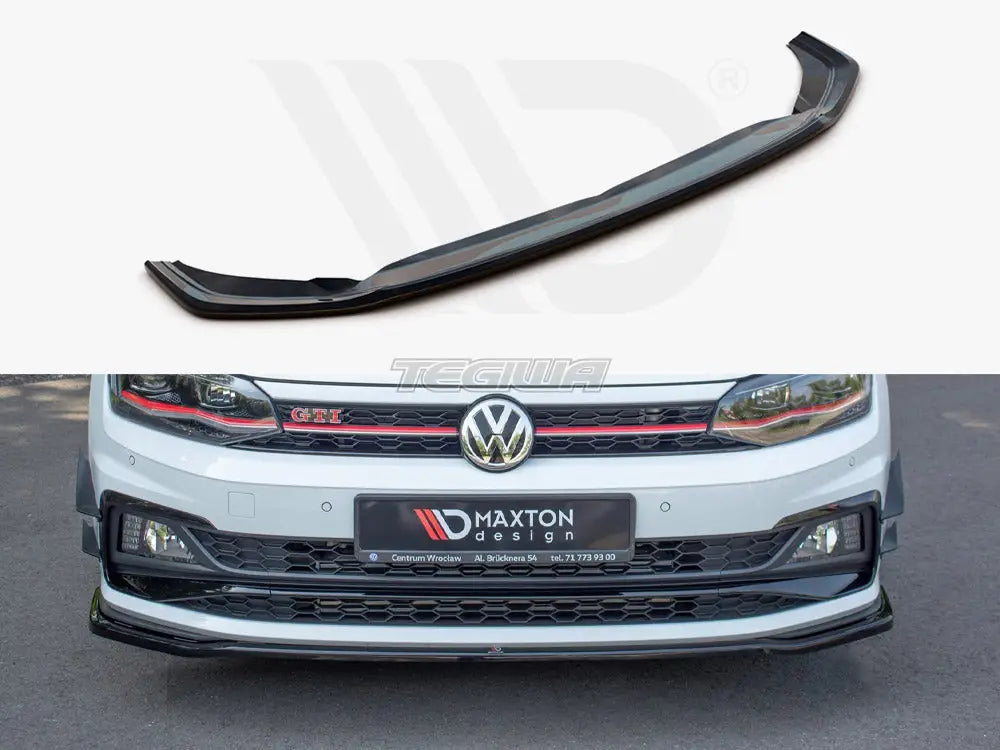 Maxton Design Front Splitter V.2 Volkswagen Polo MK6 GTI 17-21