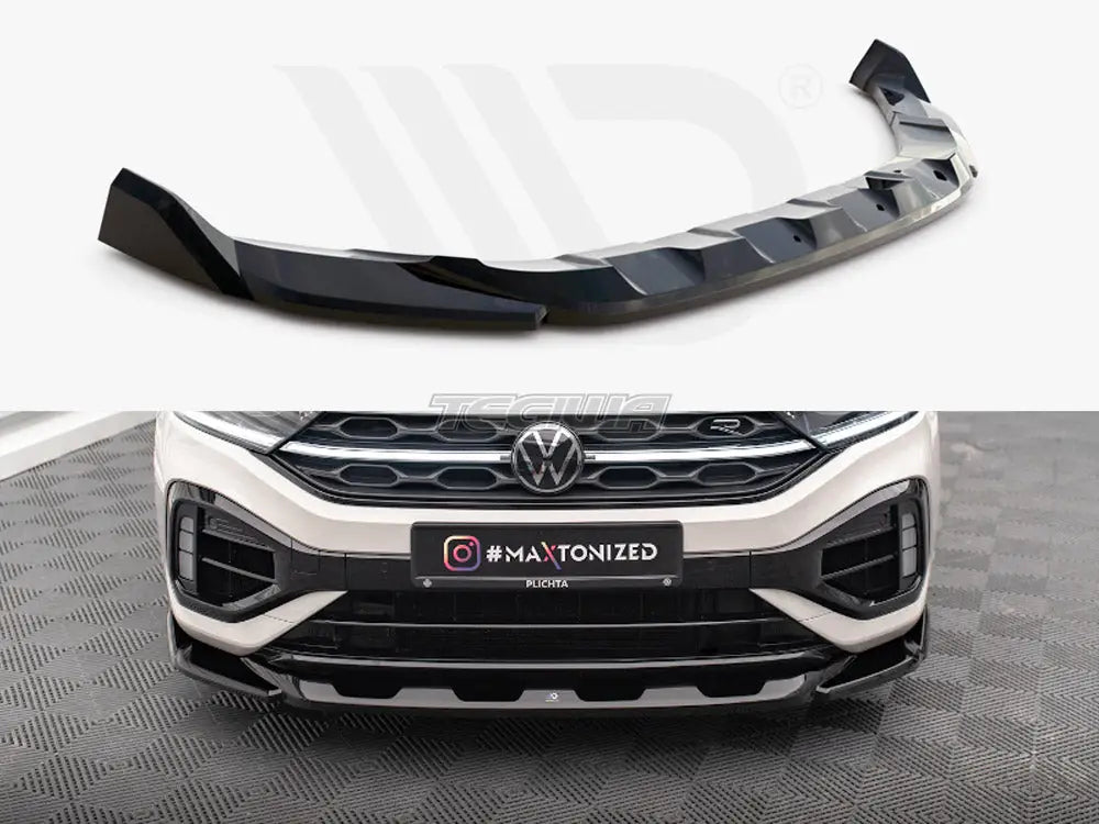 Maxton Design Front Splitter V.2 Volkswagen T-Roc R Mk1 Facelift