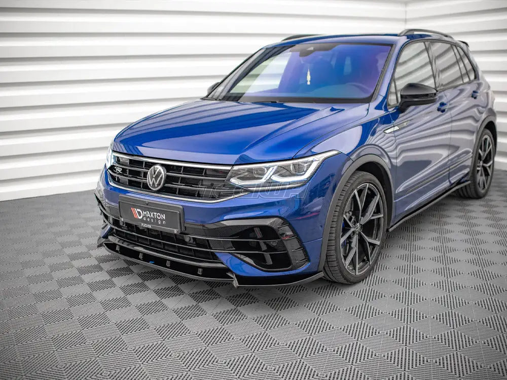 Maxton Design Front Splitter V.2 Volkswagen Tiguan R R-line MK2 Facelift 2020-